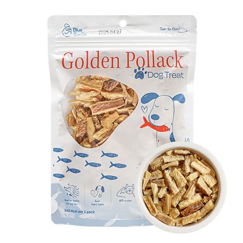 Golden Pollack Dogs TreatsAlaskan Pollock 3oz Seattle Pollock
