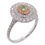 Thumbnail: 0.21ct Green Diamond Cocktail Ring in 18K White Gold