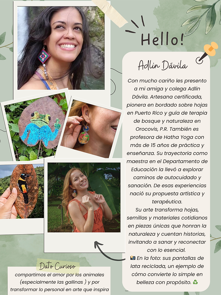 Green Organic Watercolor Leaves Collage All About Me Poster.png