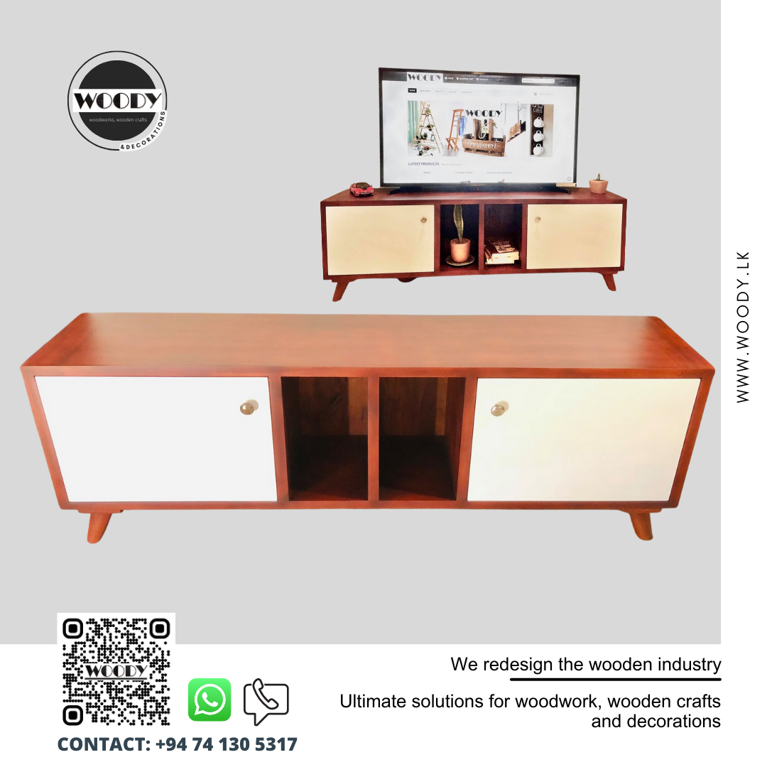 Console Wood TV Stand