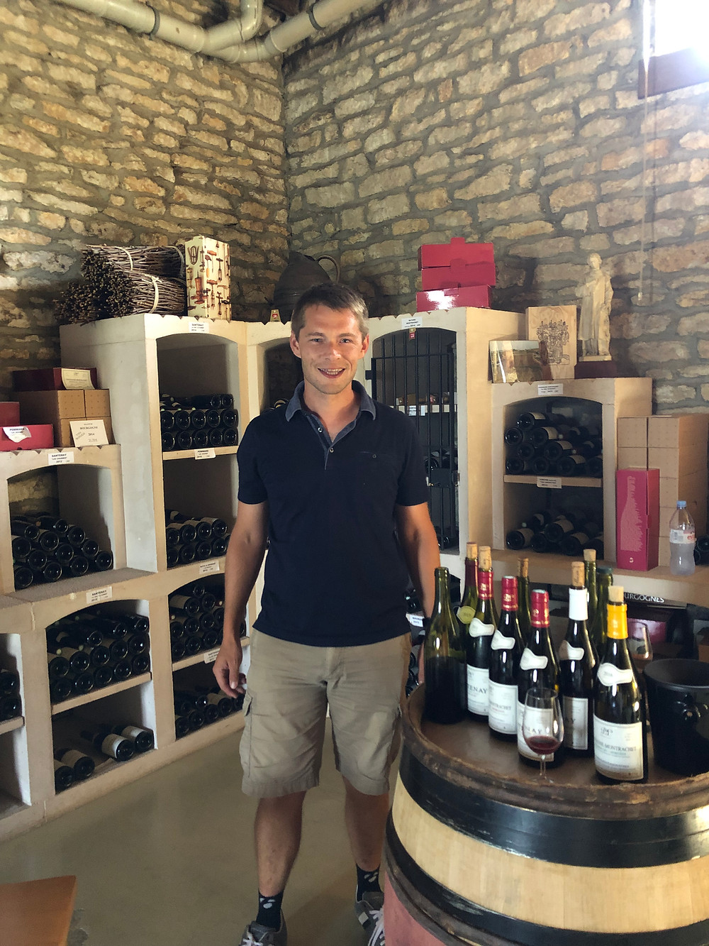 Visiting Domaine Louis Lequin in Santenay during a wine trip to Burgundy and meeting Antonin Lequin