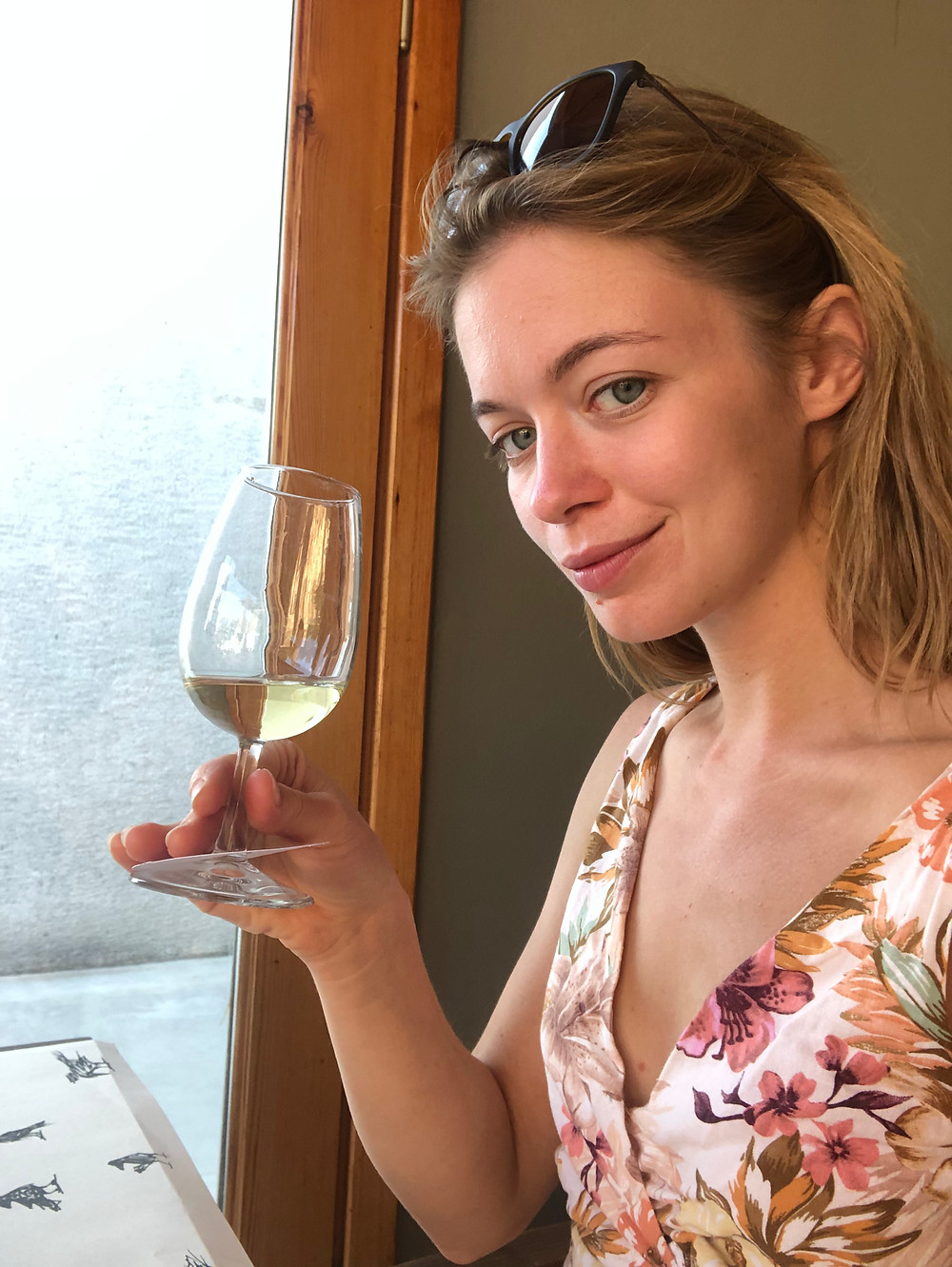 Turkish wine tasting at Corvus winery wine bar on Bozcaada island Turkey