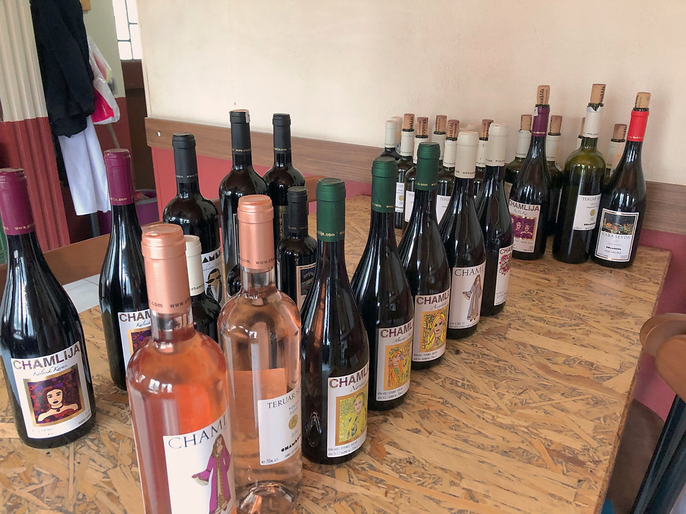 Chamlija wine tasting and winery visit in Kirklareli on the Trakya wine route in Turkey.