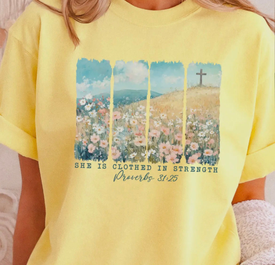 Proverbs 31:25 (yellow) 