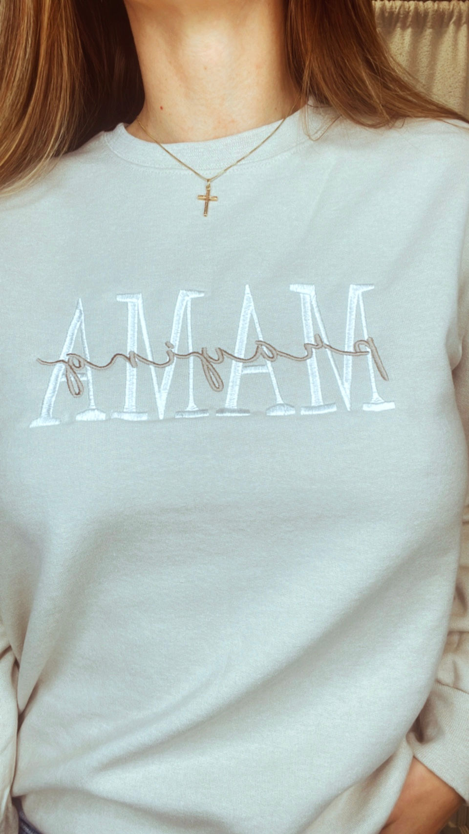 Thumbnail: Praying Mama Sweatshirt - Sand