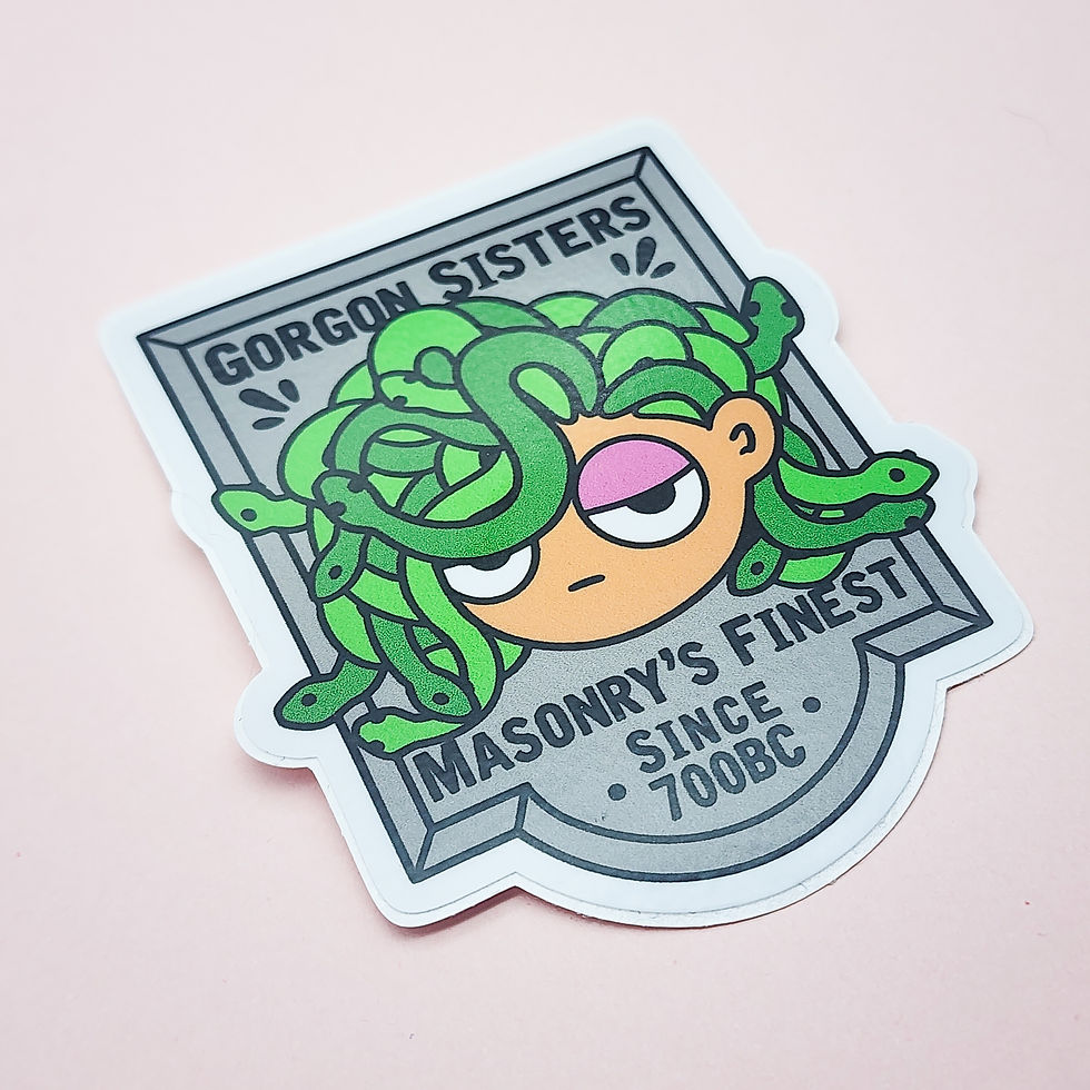 Thumbnail: Gorgon Sisters' Masonry Vinyl Sticker