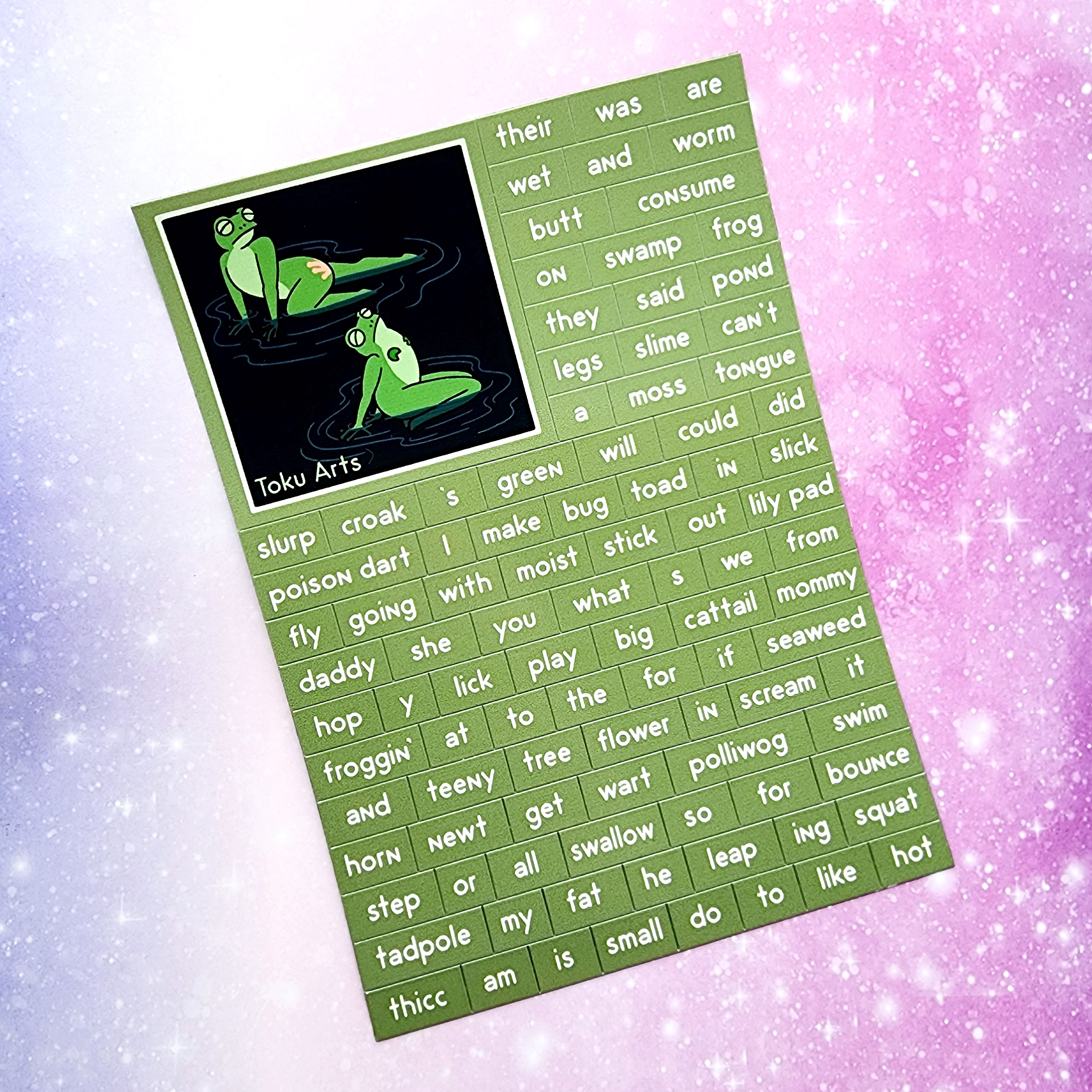 Frog Lingo Poetry Magnet Set