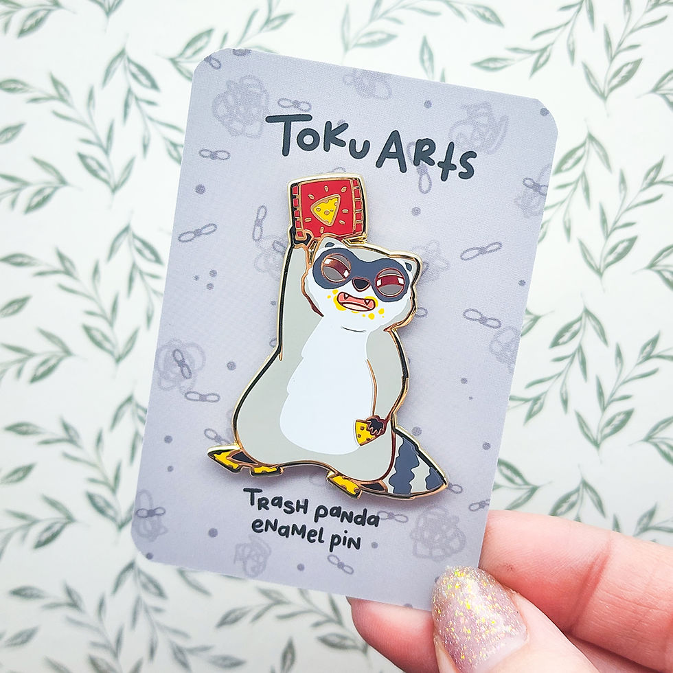 Thumbnail: Nacho Chippies Raccoon Enamel Pin