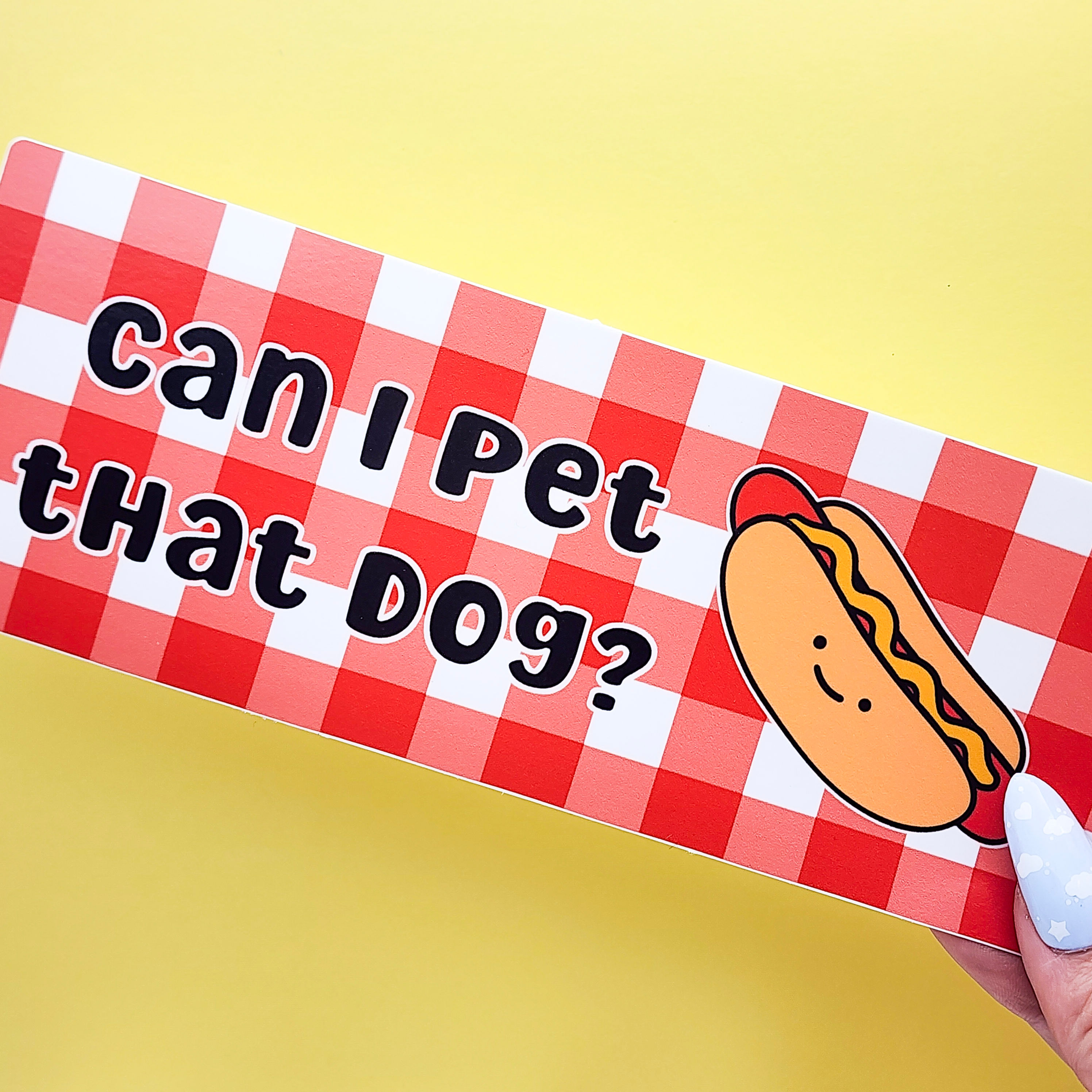 Hot Dog Bumper Sticker