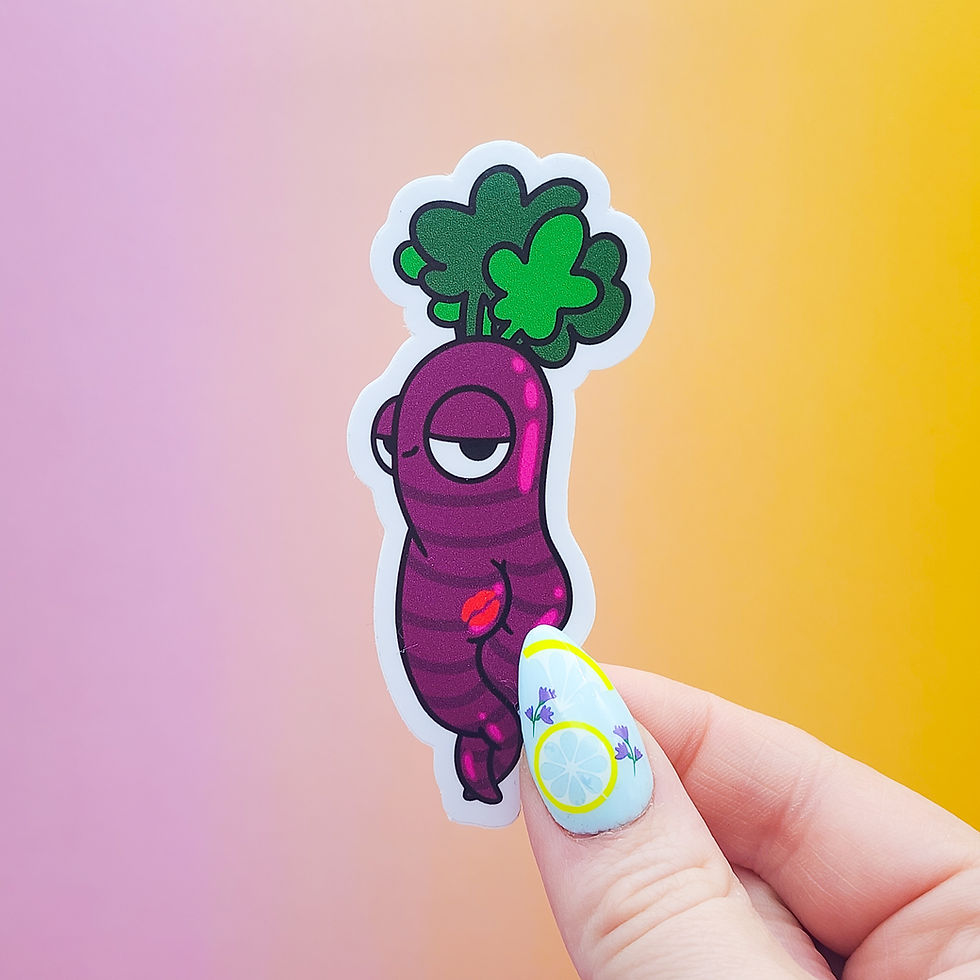 Thumbnail: Hot Carrot Vinyl Sticker