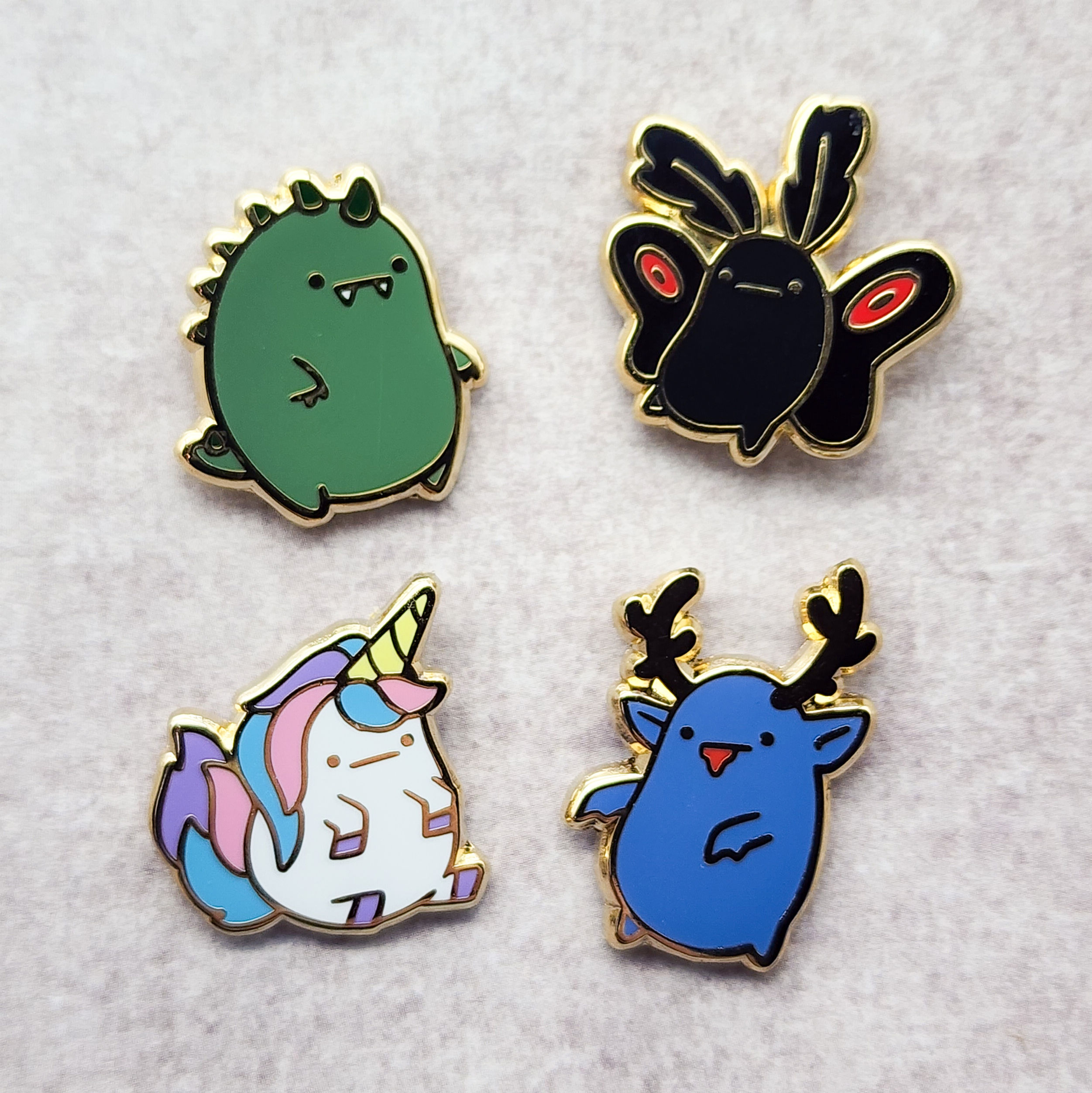 (Set A) Potato Cryptids Enamel Pin Set