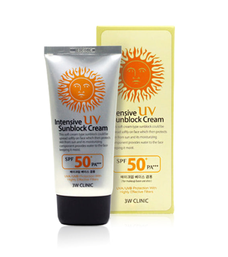 3W CLINIC - Intensive UV Sunblock Cream 70ml