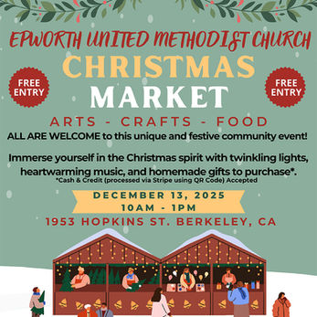 Christmas Market | Sat. 12/13 | 10am to 1pm| Fellowship Hall