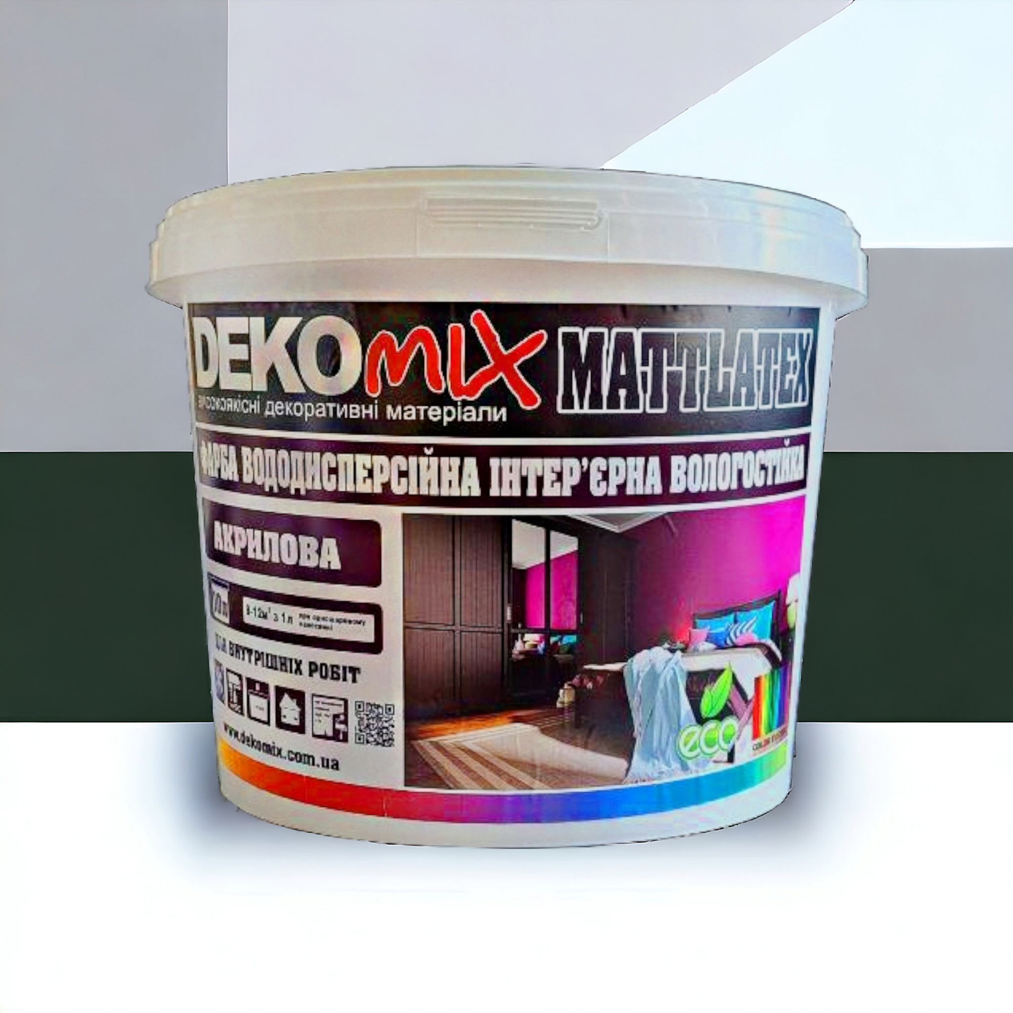 Фарба інтер'єрна матова ДекоМІХ MATTLATEX