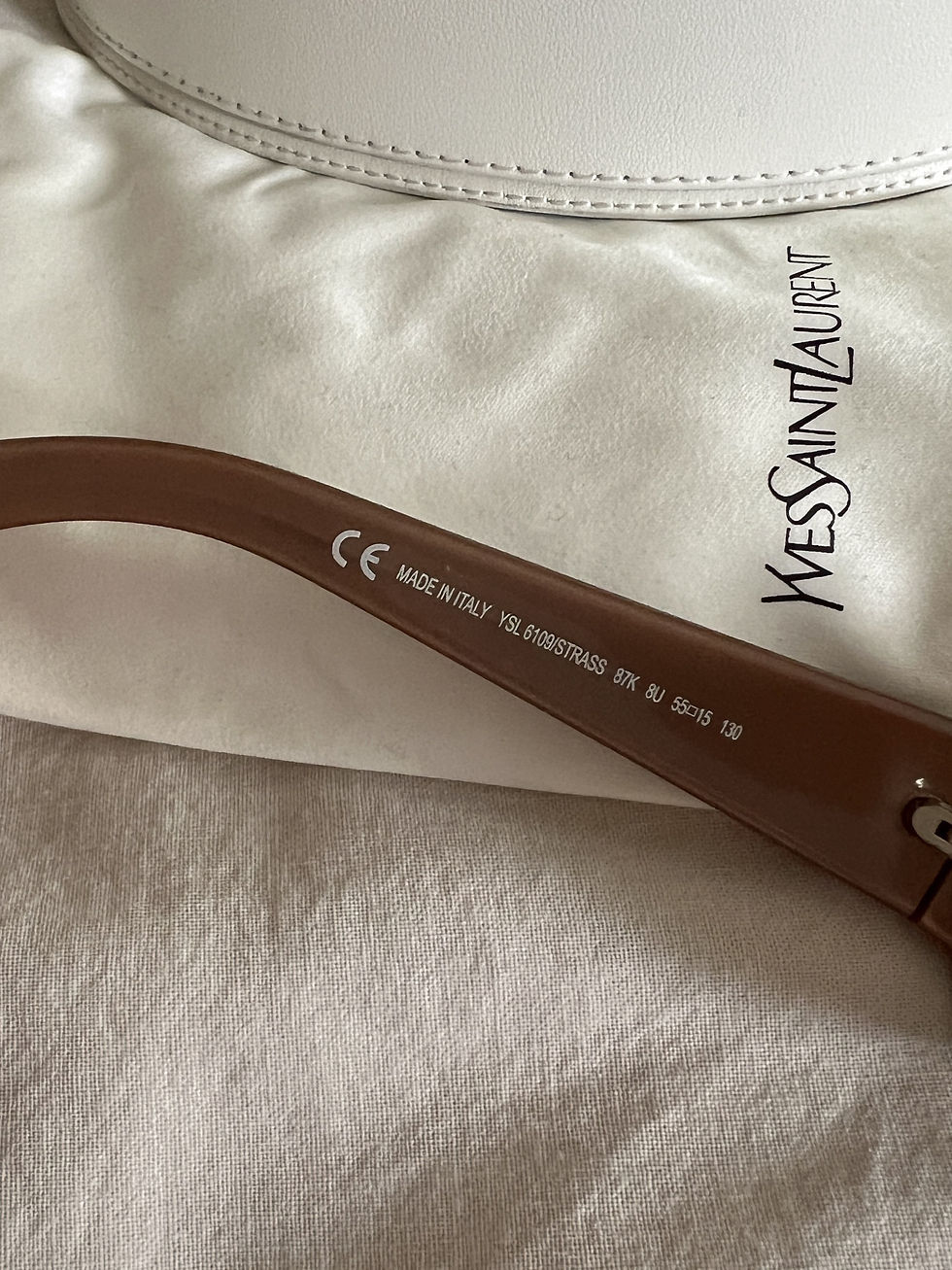 Thumbnail: Vintage YSL brown sunglasses