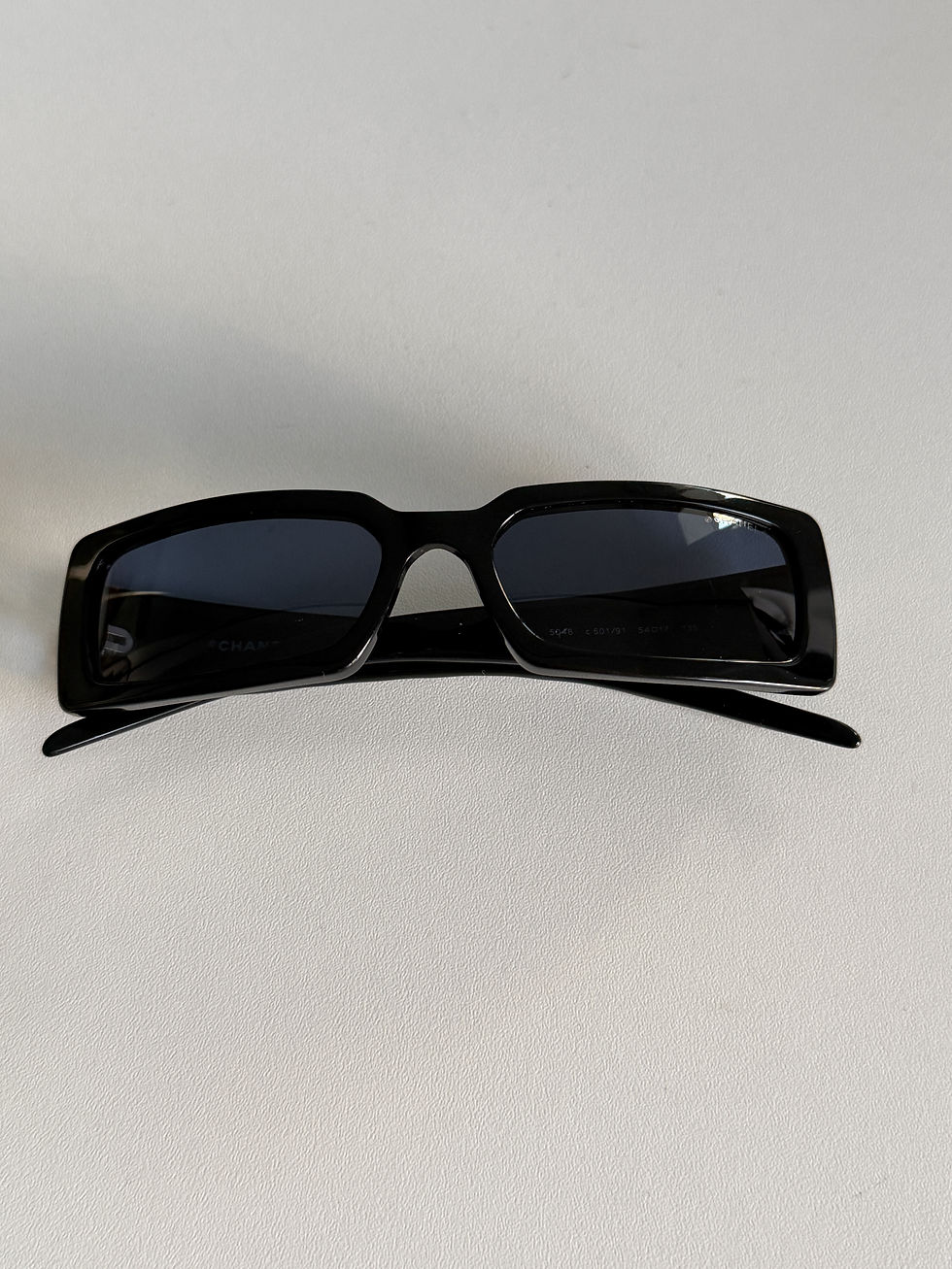 Thumbnail: Vintage Chanel 5046 Black/Silver CC Sunglasses