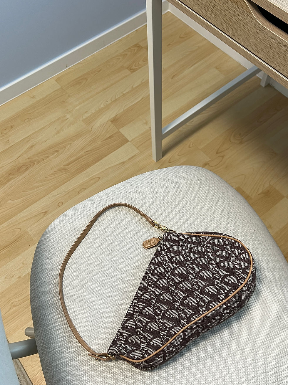 Thumbnail: Vintage Dior Mini Saddle Beige & Brown