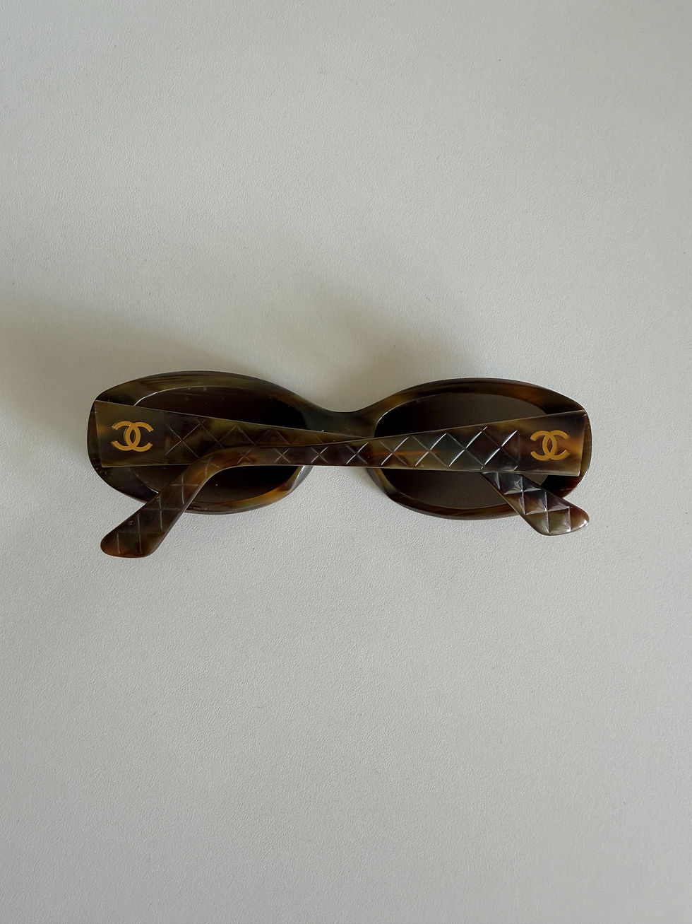 Thumbnail: Chanel Olive Tortoiseshell 5023 Sunglasses
