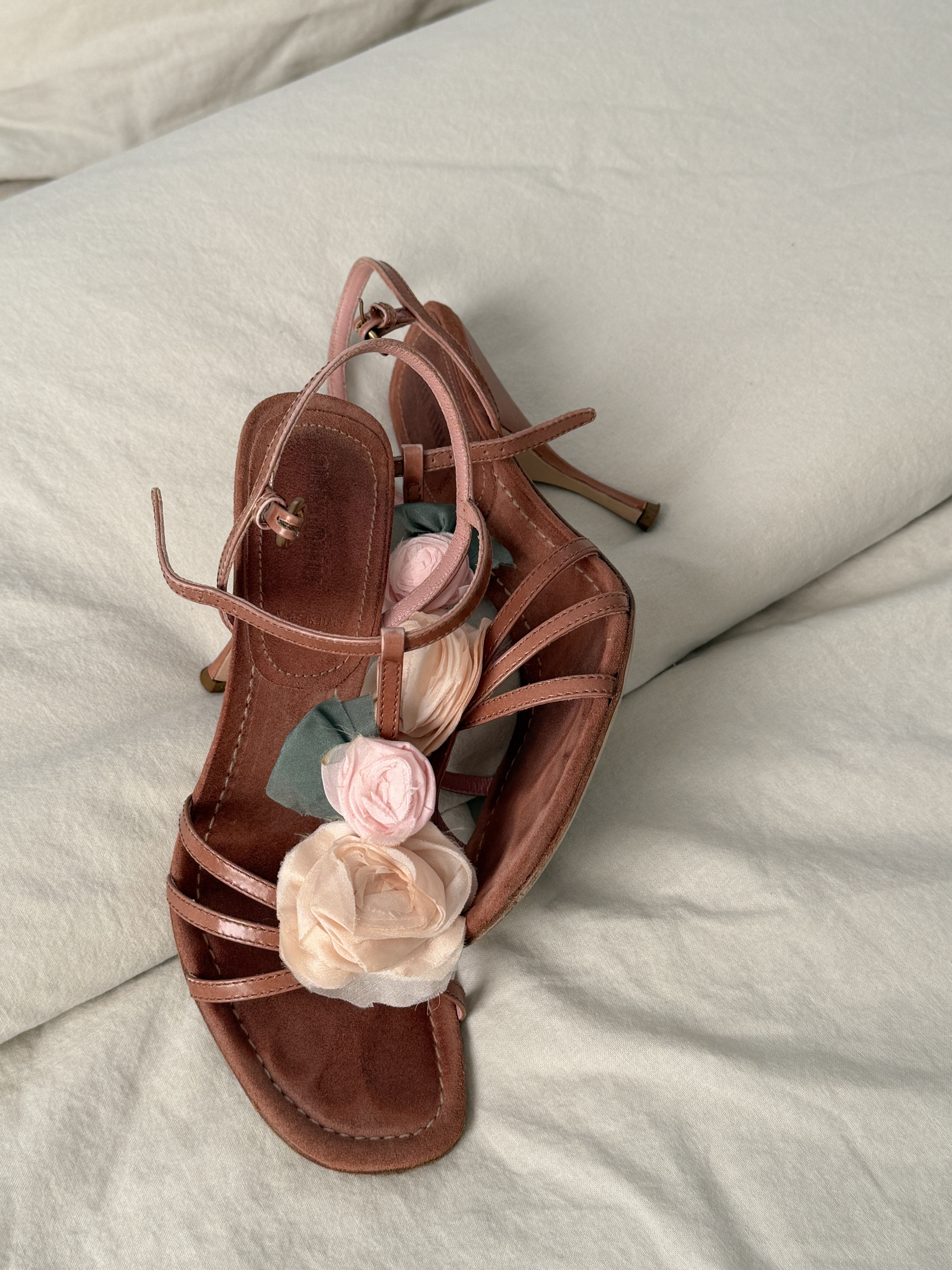 Vintage Miu Miu Floral Sandals