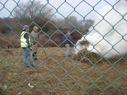 Limpeza do terreno poente