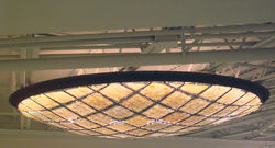 Amber glass - lighting fixture, 2002