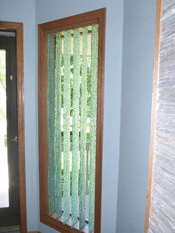 Foyer-glass window installed, 2014