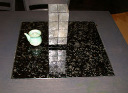 Nana Kusa Blk glass inset-detail