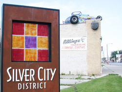 Silver City sign-street view, 2010