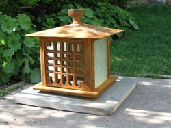 Glass for outdoor lantern, 2008