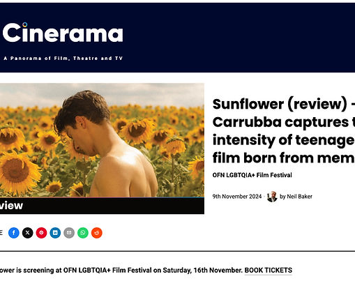 Cinerama Film: Review of Sunflower at OFN
