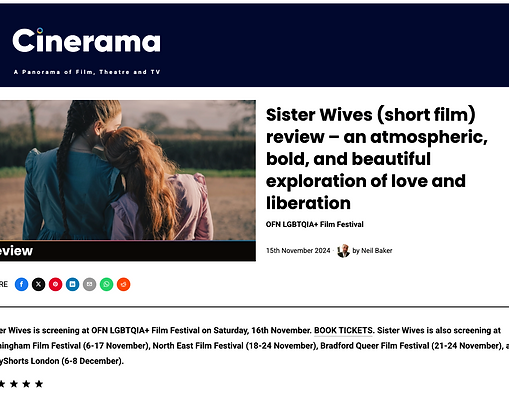 Cinerama Film: Review of Sister Wives at OFN