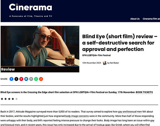 Cinerama Film: Review of Blind Eye at OFN