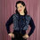 Thumbnail: Leopard zip up baseball collar cardiagn