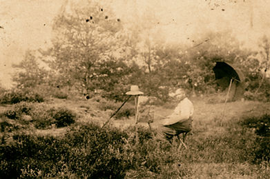 Albert Sohie aan het werk in De Liereman. Bron Archief Heemkundekring Corsendonca.JPG