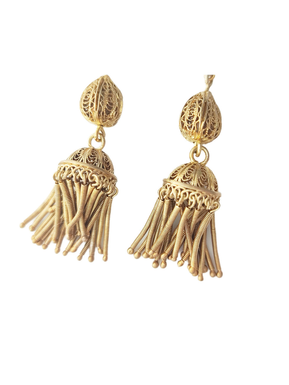 Thumbnail: Victorian drop tassel earrings