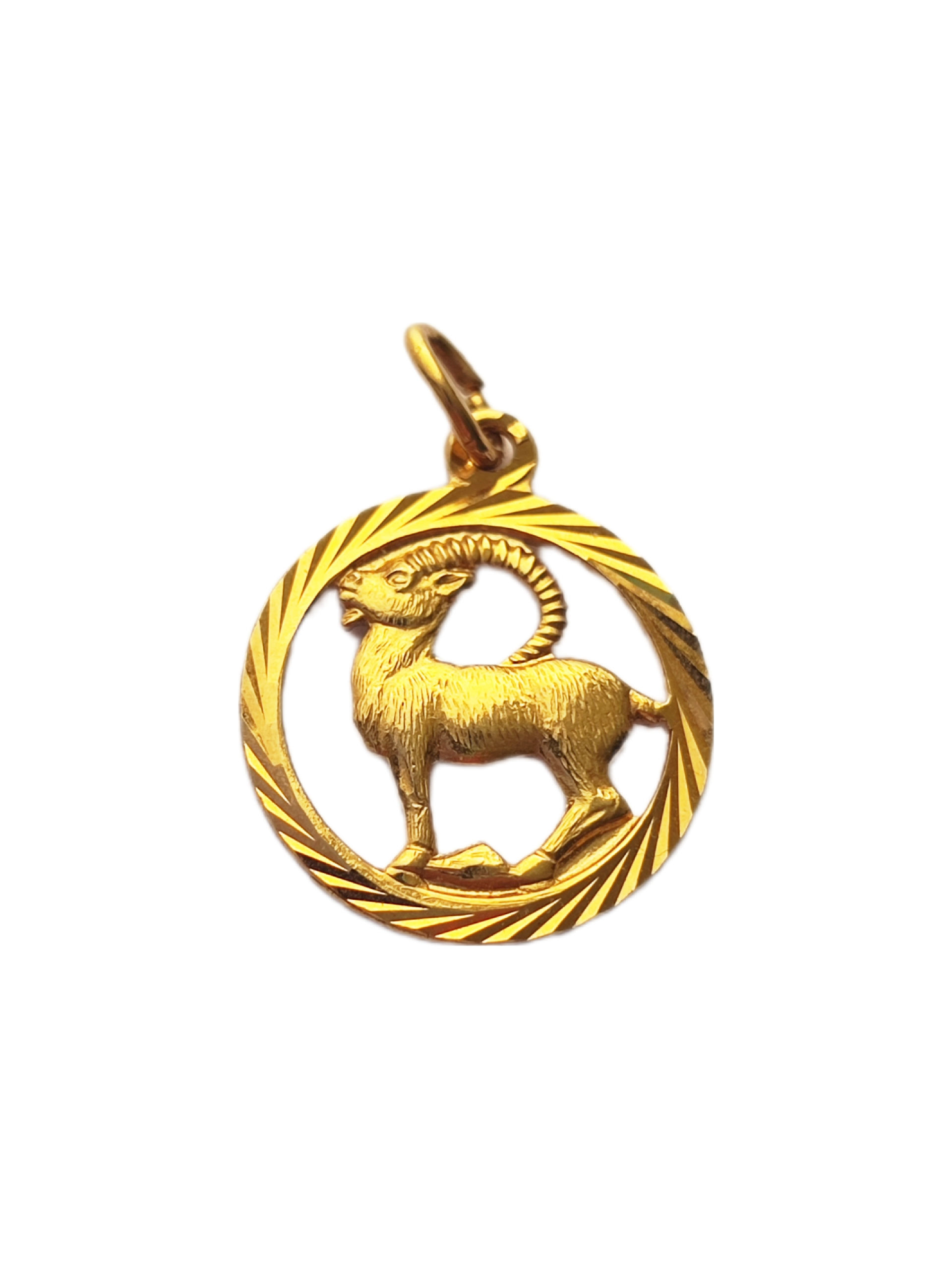 Vintage 9ct Capricorn Zodiac goat charm