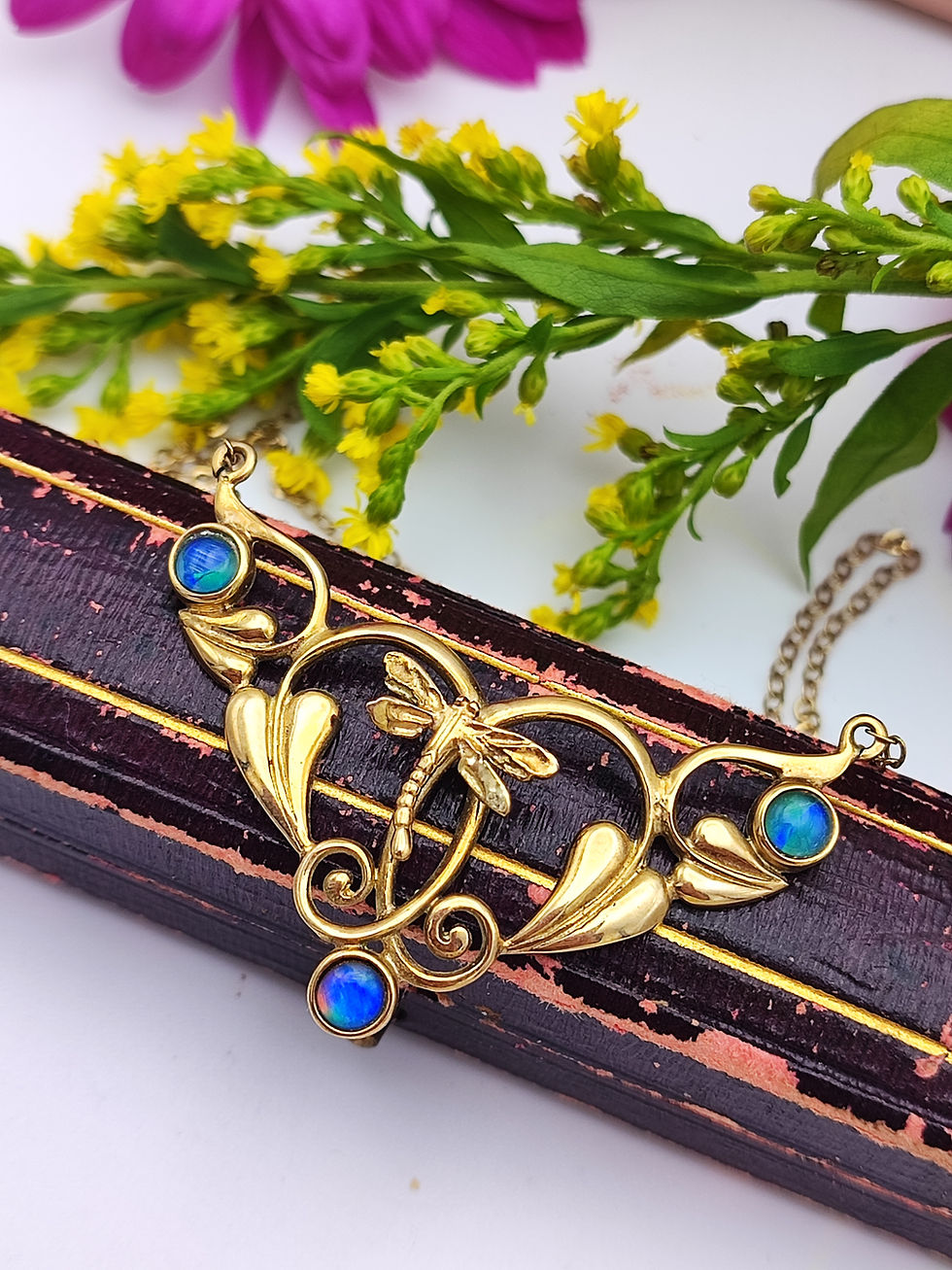 9ct gold dragonfly necklace