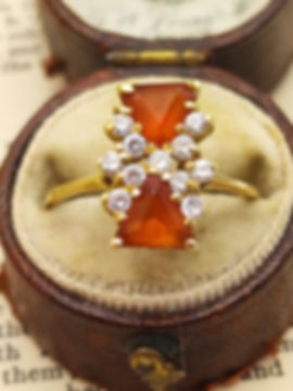 Vintage 18ct zirconia ring 