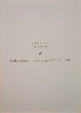 Luigi Ontani, Mario Diacono, Roma 1981
