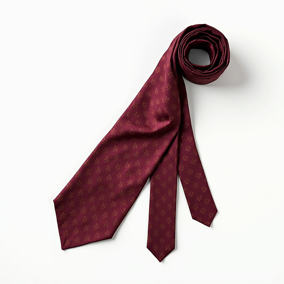 Burgundy Silk Foulard