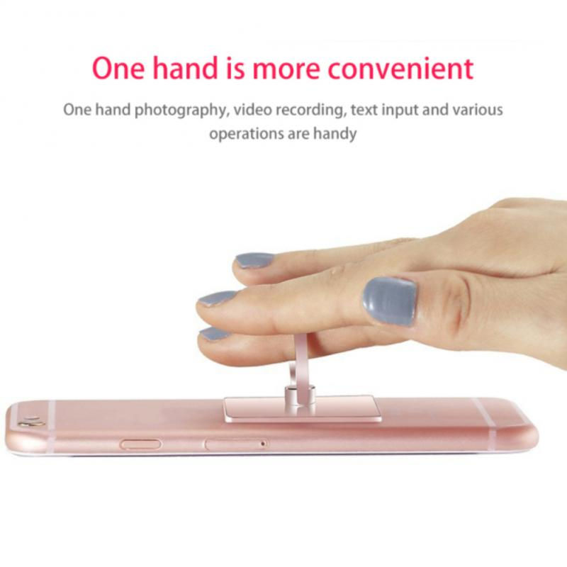 Thumbnail: Universal Transparent Finger Ring Mobile Phone Smartphone Stand Holder For IPhon