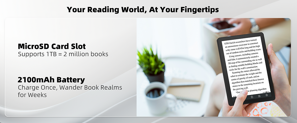 Thumbnail: Bigme E-book Reader B6, 6-inch e-ink electronic book, 36-level front light, Andr