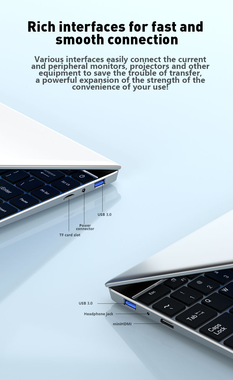 Thumbnail: 2025 14.1 Inch Slim Laptop Windows 11 Intel Core I9-9900U 32GB DDR4 2TB SSD Gami