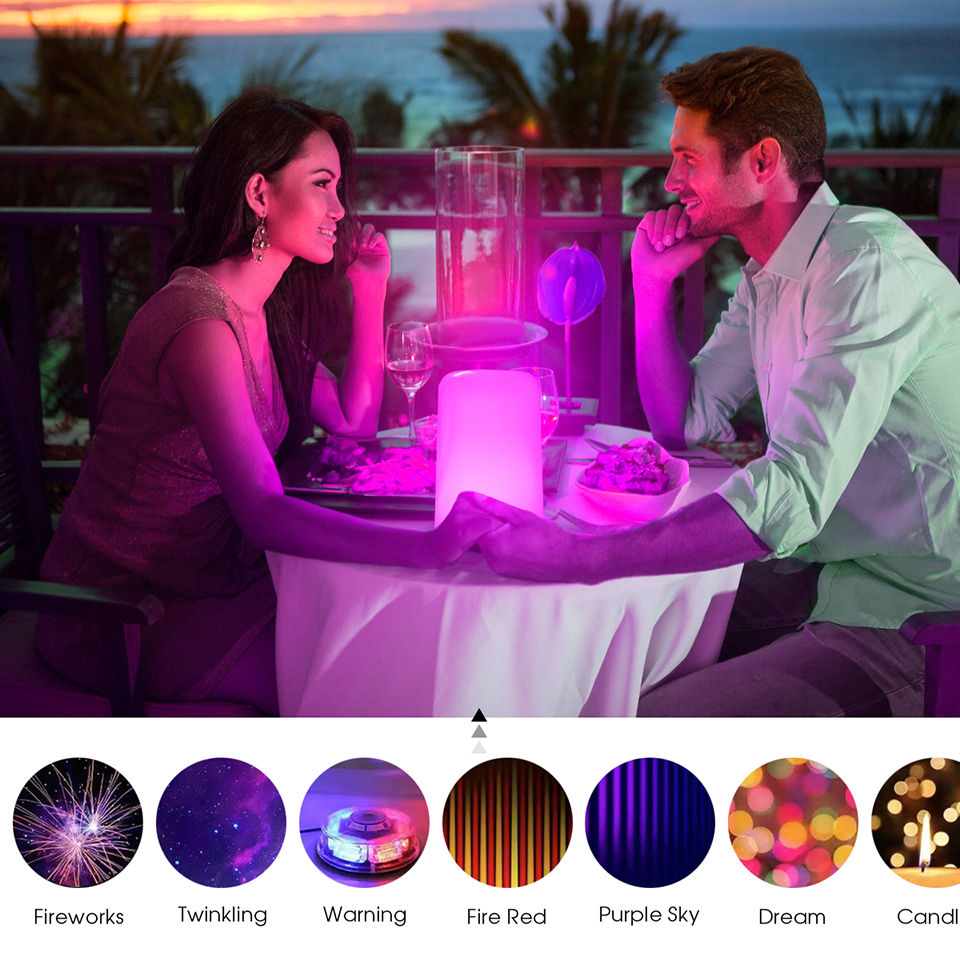 Thumbnail: Bluetooth Smart Touch Bedside Table Lamp Dimmable RGB LED Night Light USB Rechar