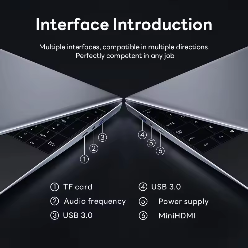 Thumbnail: 2025 14.1 Inch Slim Laptop Windows 11 Intel Core I9-9900U 32GB DDR4 2TB SSD Gami