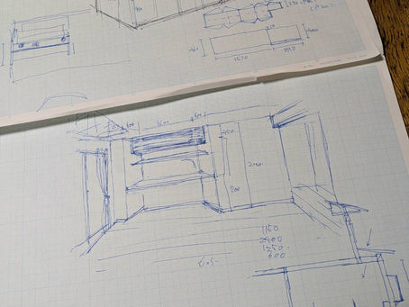 お客さんとのミーティング。テーマは「キッチン周りを使いやすくしたい」。