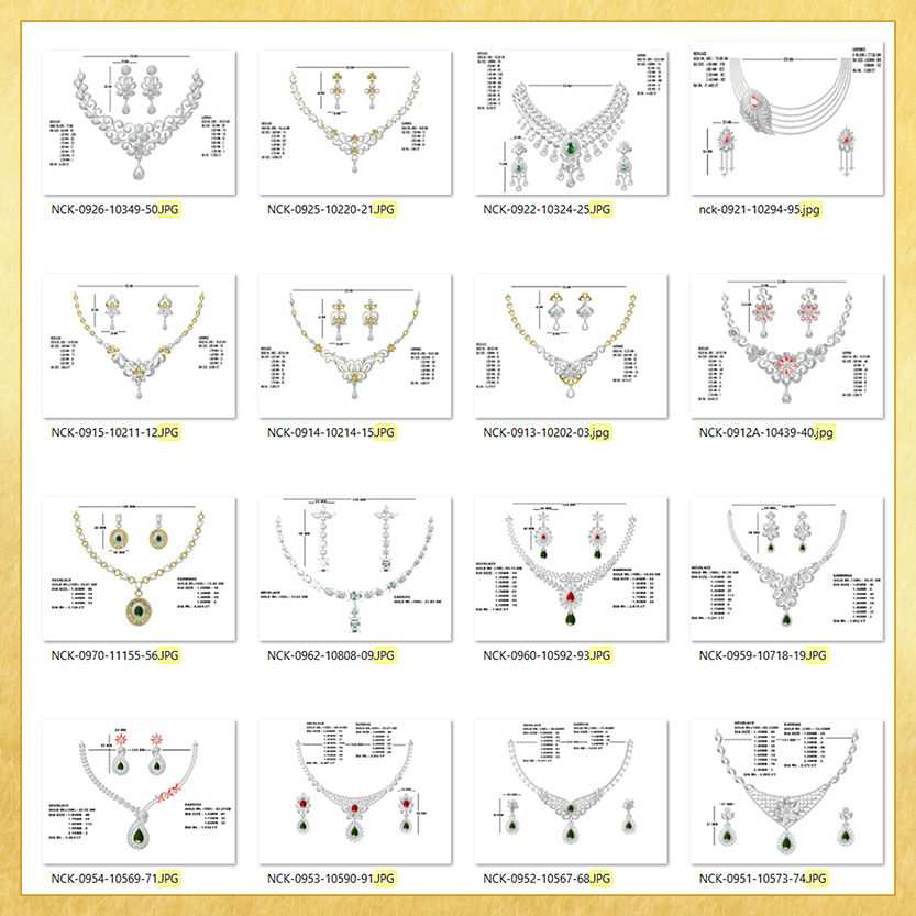 Thumbnail: NECKLACE AND EARRING SET
