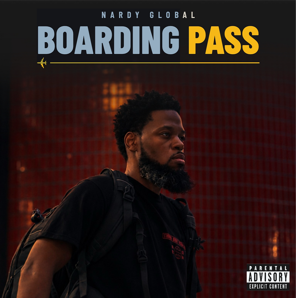 Nardy Global Boarding Pass album cover for the limited physical CD edition