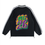 Thumbnail: Mardi Gras Contrast Striped Lapel Collar Sweatshirt