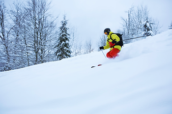 Skiing Down the Slope